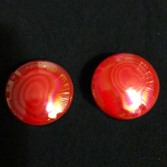 Red glass plugs - Picture 2 of 3